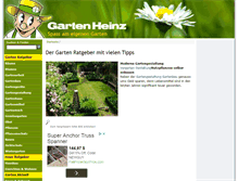 Tablet Screenshot of gartenheinz.de